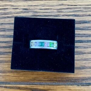 Sterling Silver ring (stamped 925).  Size 6.